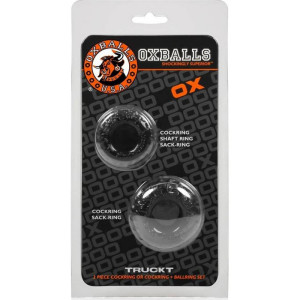 Truckt Cock & Ball Rings 2 Pack Black